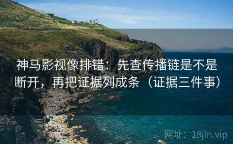 神马影视像排错：先查传播链是不是断开，再把证据列成条（证据三件事）