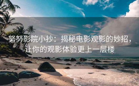 努努影院小抄：揭秘电影观影的妙招，让你的观影体验更上一层楼